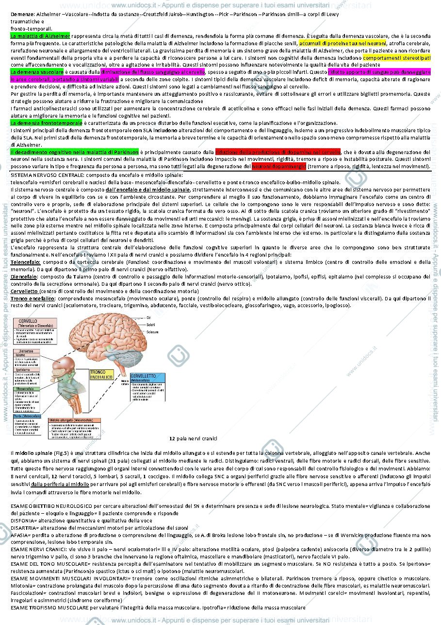 Anteprima pagina 1 — neurologia