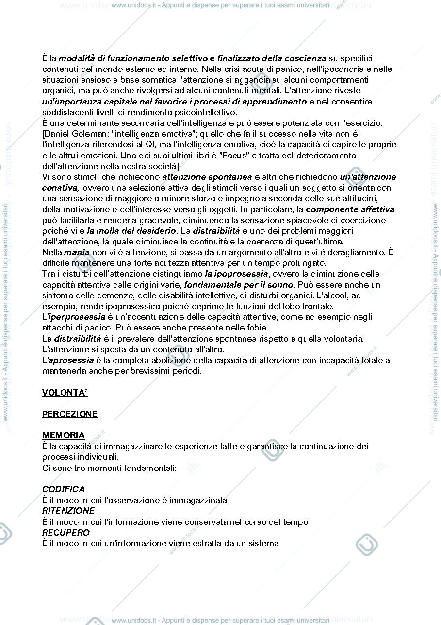 Anteprima pagina 3 — Appunti di psichiatria
