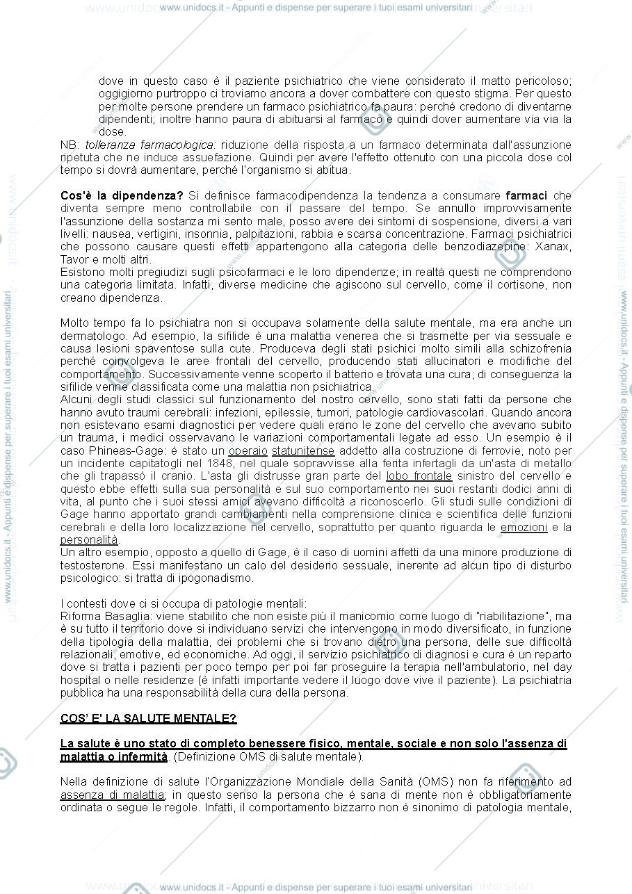 Anteprima pagina 2 — Appunti di Psicopatologia 