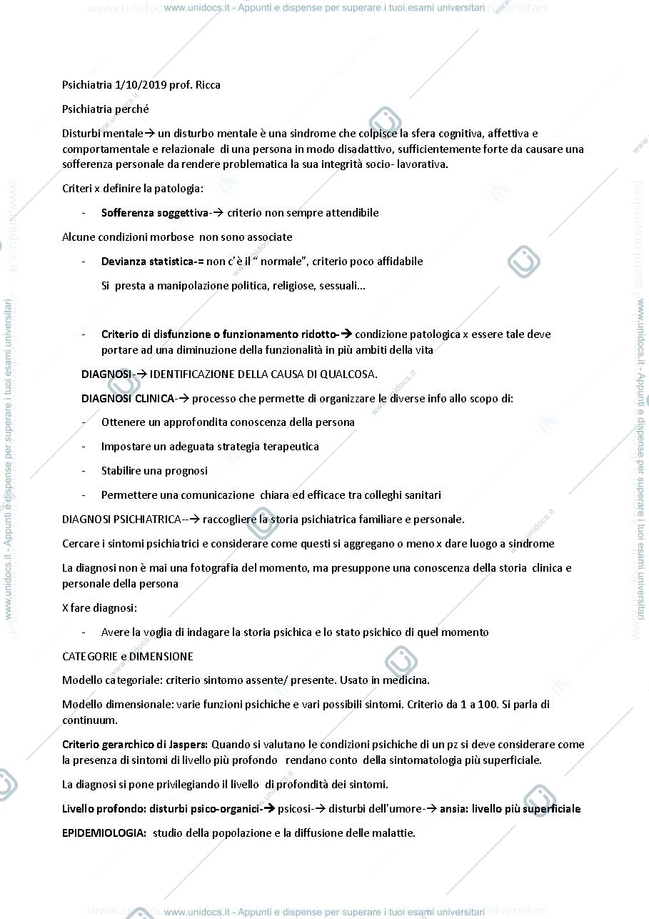 Anteprima pagina 1 — psichiatria perchè?
