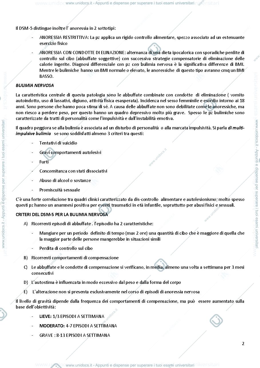 Anteprima pagina 2 — disturbi alimentari e schizofrenia