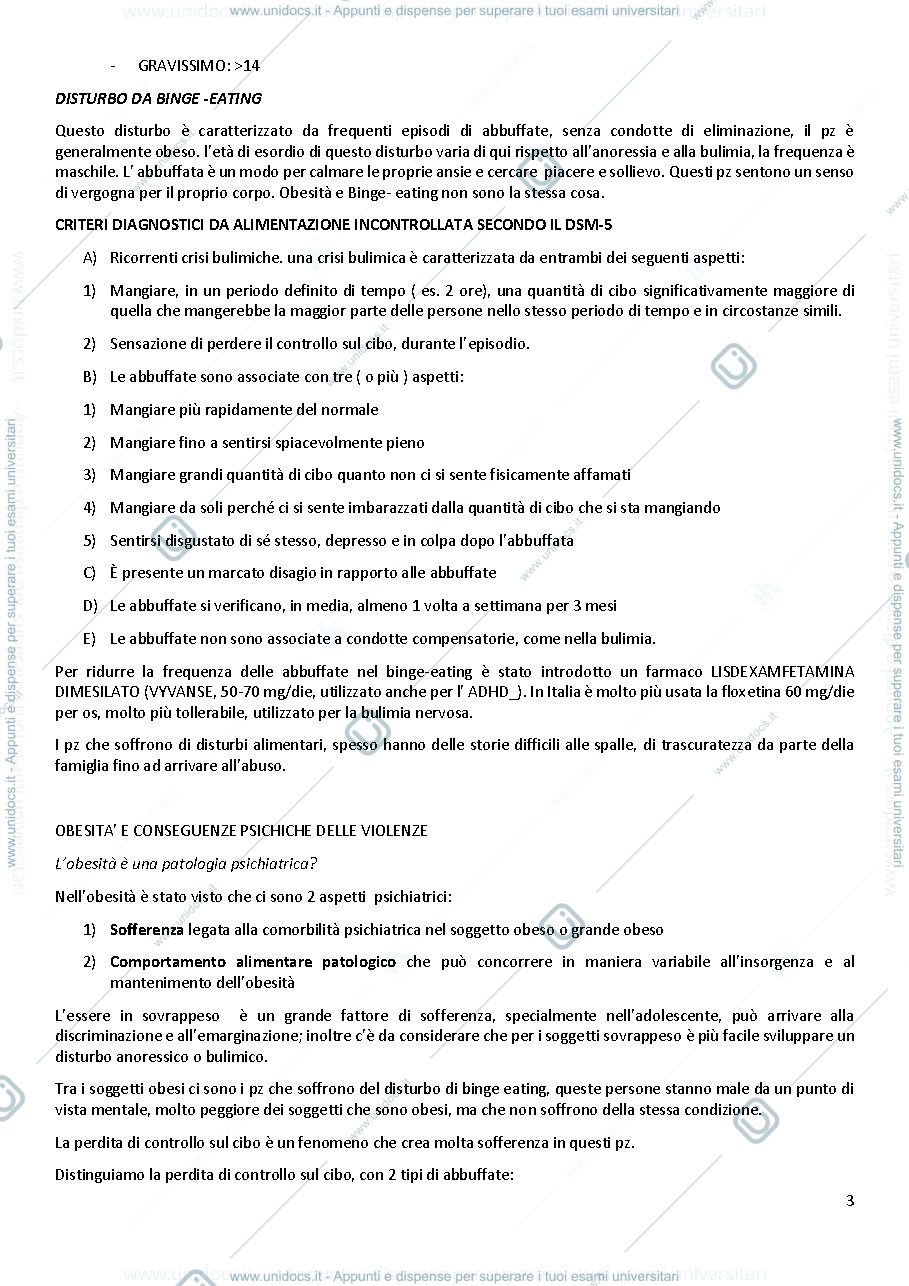 Anteprima pagina 3 — disturbi alimentari e schizofrenia