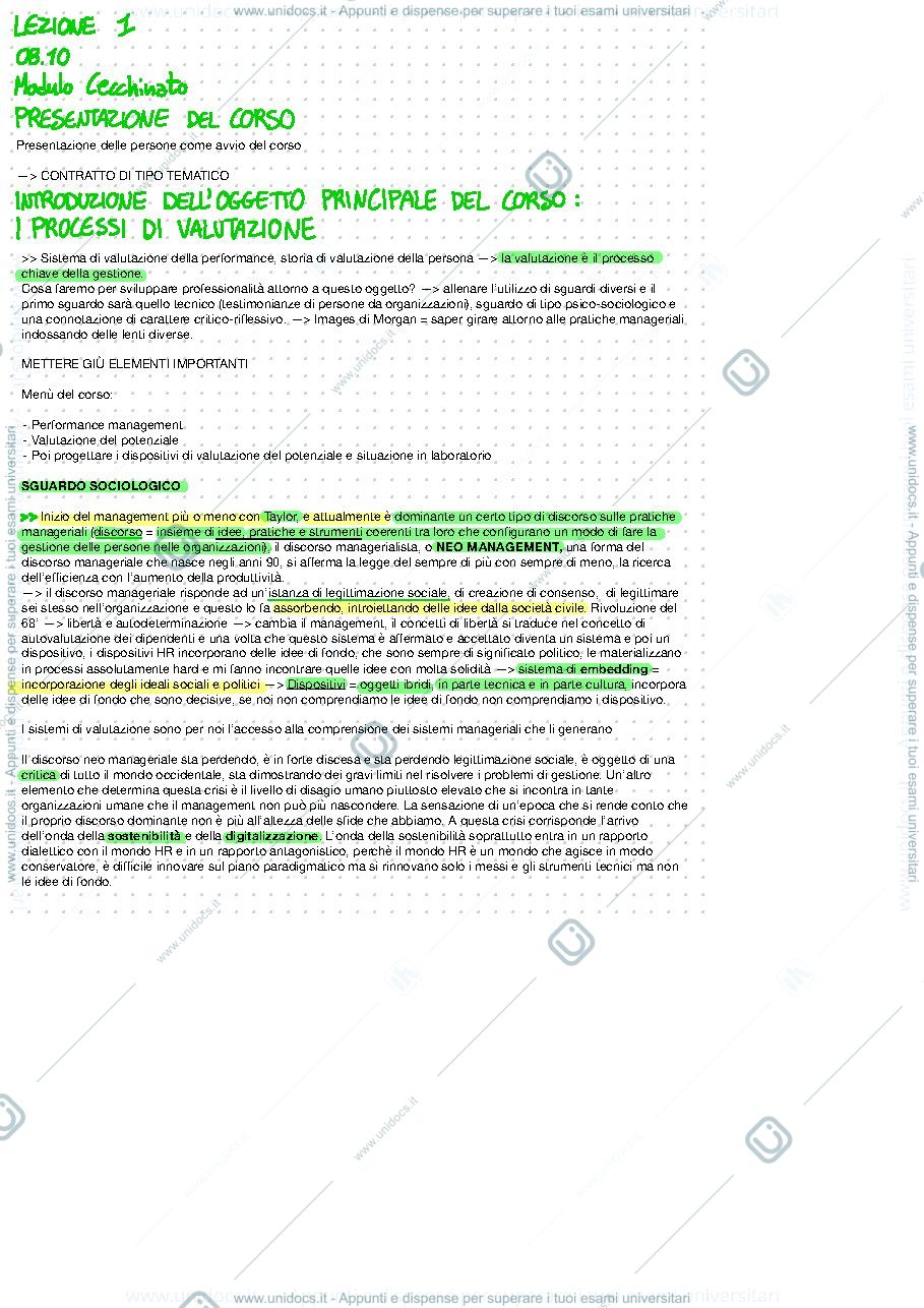 Anteprima pagina 4 — Appunti psicologia dell’assessment e dello sviluppo nelle organizzazioni 
