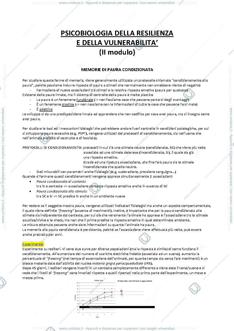 Anteprima pagina 1 — Psicobiologia della resilienza e della vulnerabilità