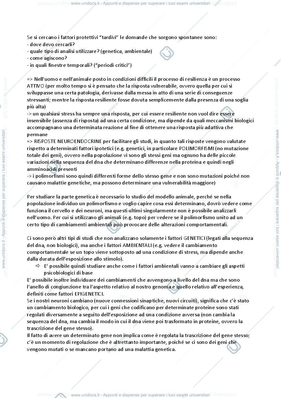 Anteprima pagina 2 — Psicobiologia della resilienza e della vulnerabilità 