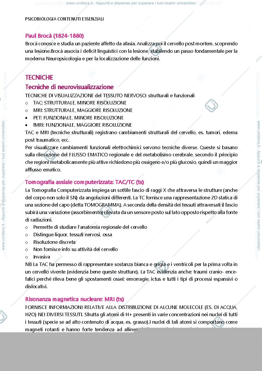 Anteprima pagina 4 — riassunti psicobiologia