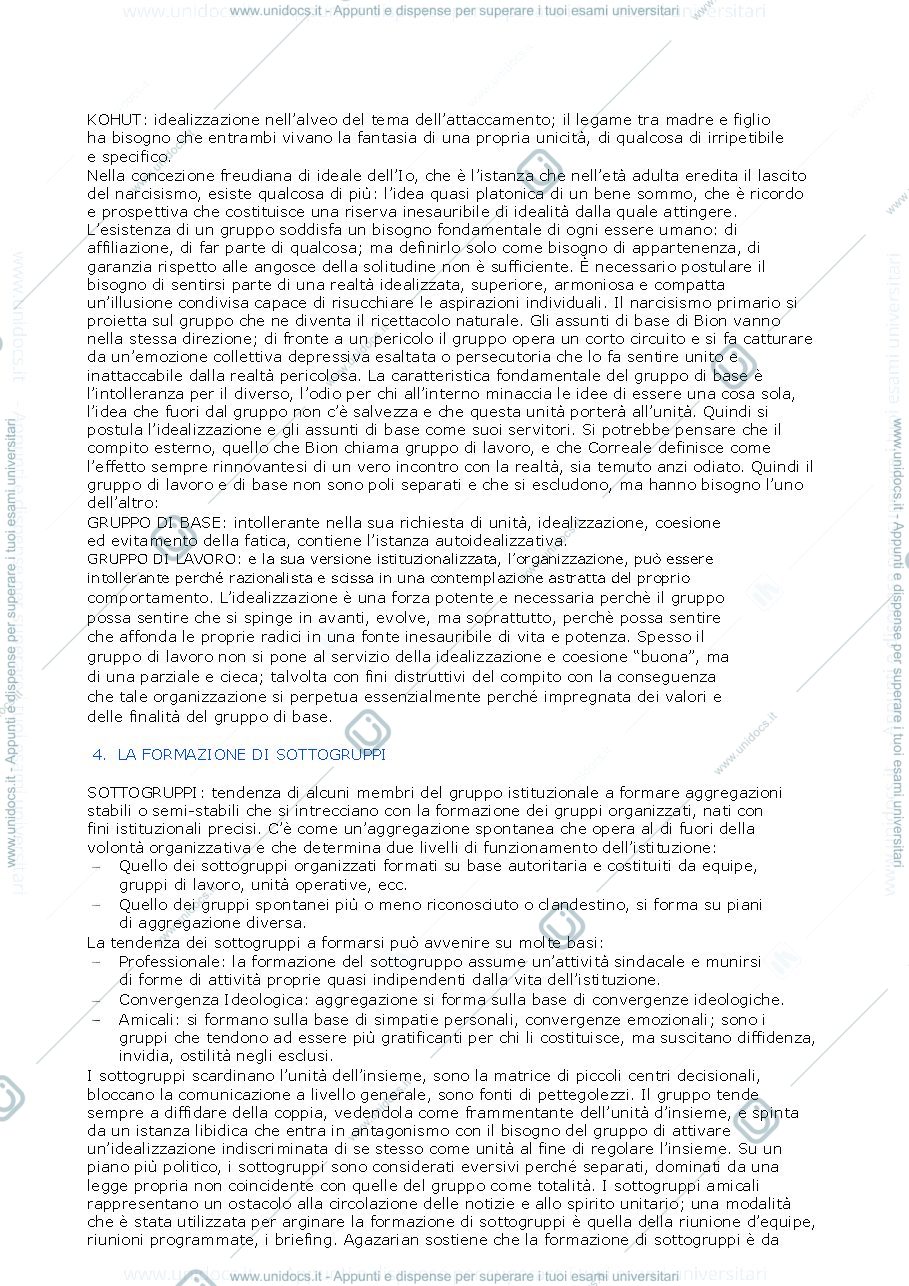 Anteprima pagina 2 — Riassunto "Area Traumatica e Campo Istituzionale" (Correale)
