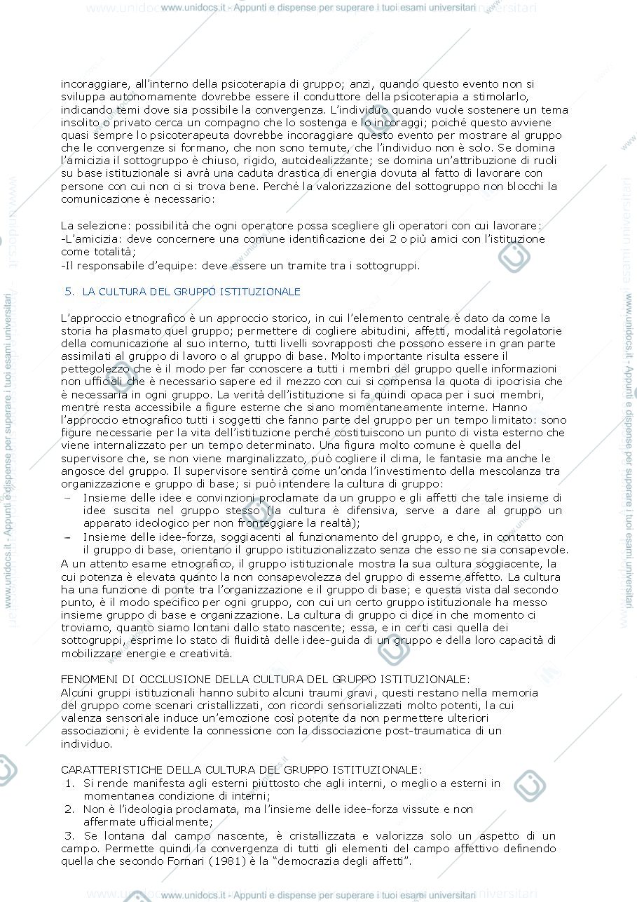 Anteprima pagina 3 — Riassunto "Area Traumatica e Campo Istituzionale" (Correale)