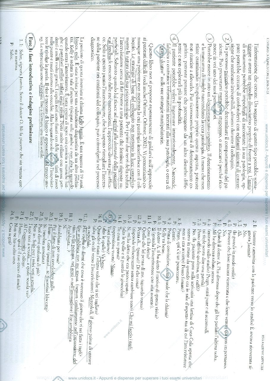 Anteprima pagina 2 — Parte IV "The clinical interview with DSM-IV-TR"