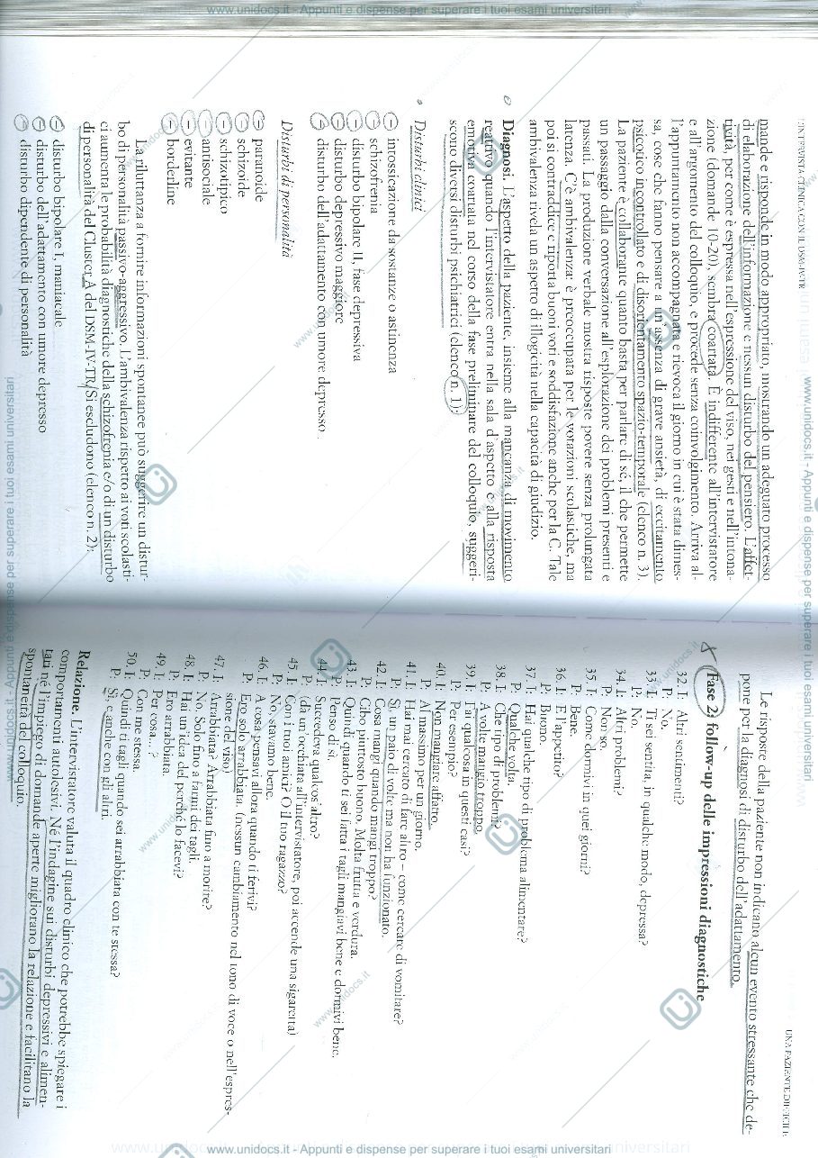 Anteprima pagina 4 — Parte IV "The clinical interview with DSM-IV-TR"