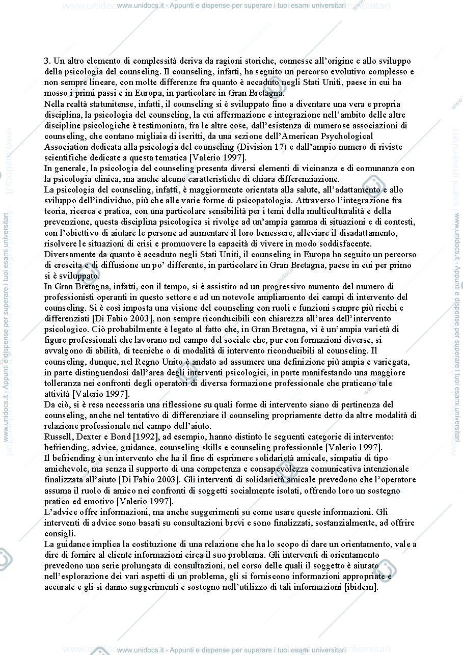Anteprima pagina 2 — Riassunto "Il Colloquio di Counseling" (Calvo)