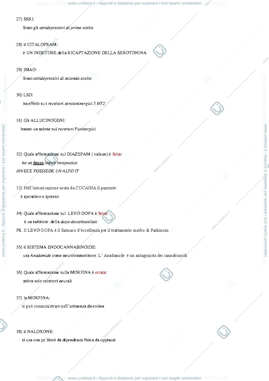 Anteprima pagina 3 — esempi di domande