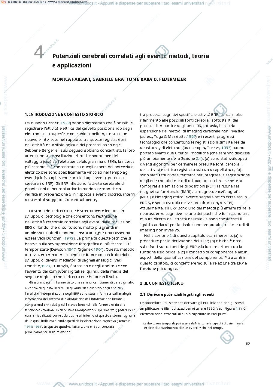 Anteprima pagina 1 — traduzione capitolo 4 cacioppo