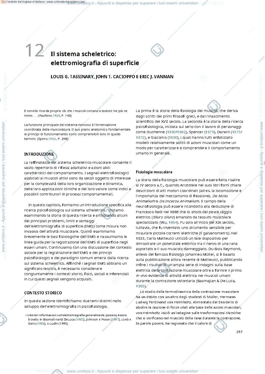 Anteprima pagina 1 — traduzione capitolo 12 cacioppo