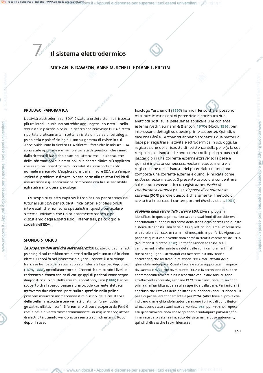 Anteprima pagina 1 — traduzione capitolo 7 cacioppo