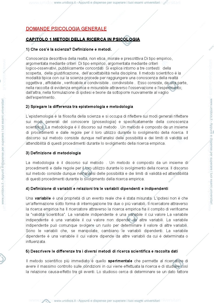 Anteprima pagina 1 — Psicologia generale e sociale