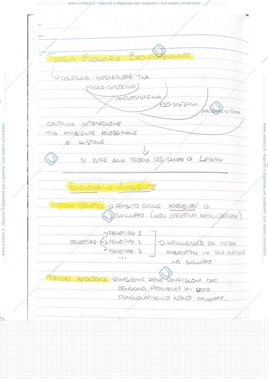 Anteprima pagina 4 — riassunto psicologia dello sviluppo