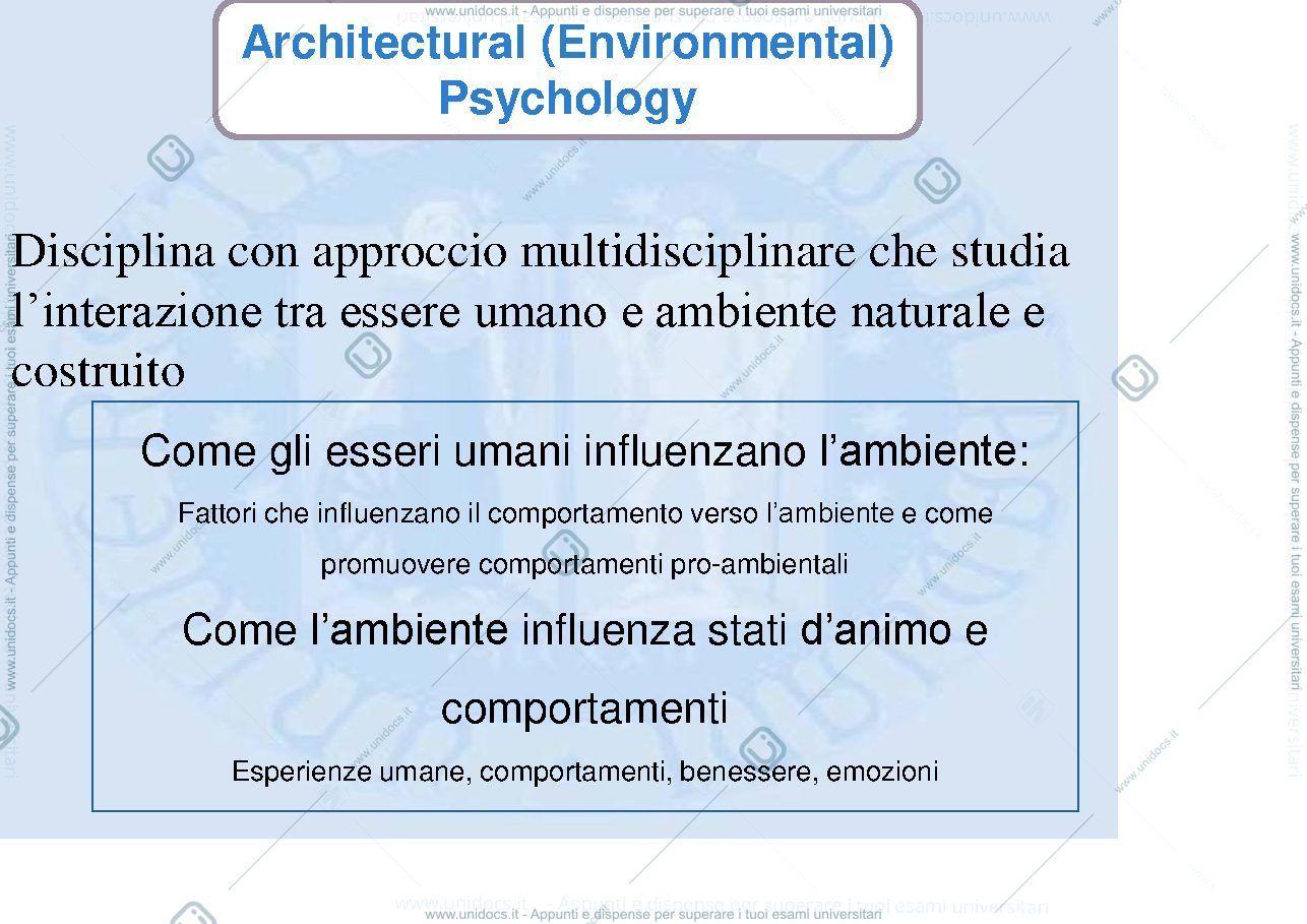 Anteprima pagina 2 — Slide storia psicologia ambientale