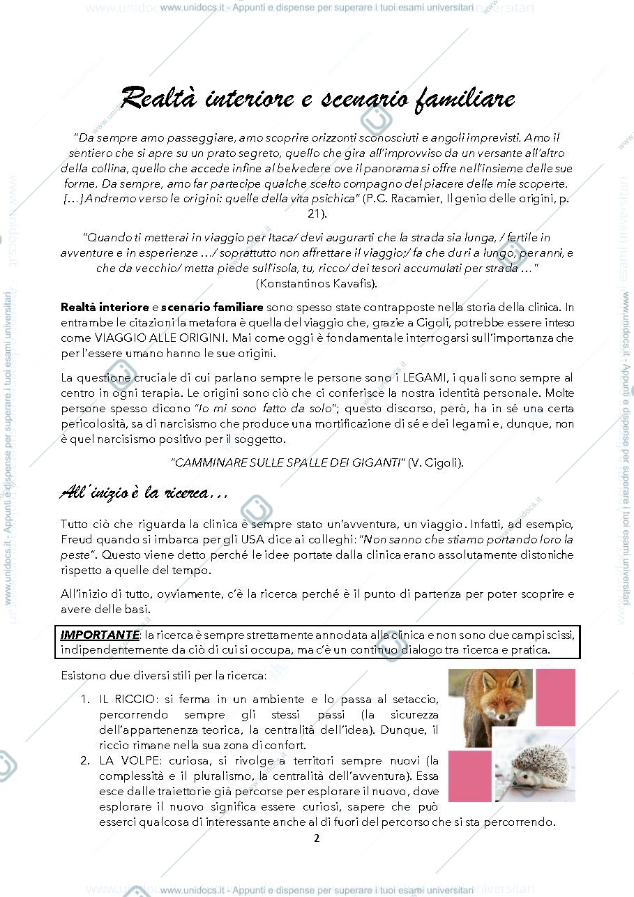 Anteprima pagina 2 — PSICOLOGIA CLINICA DEI LEGAMI FAMILIARI