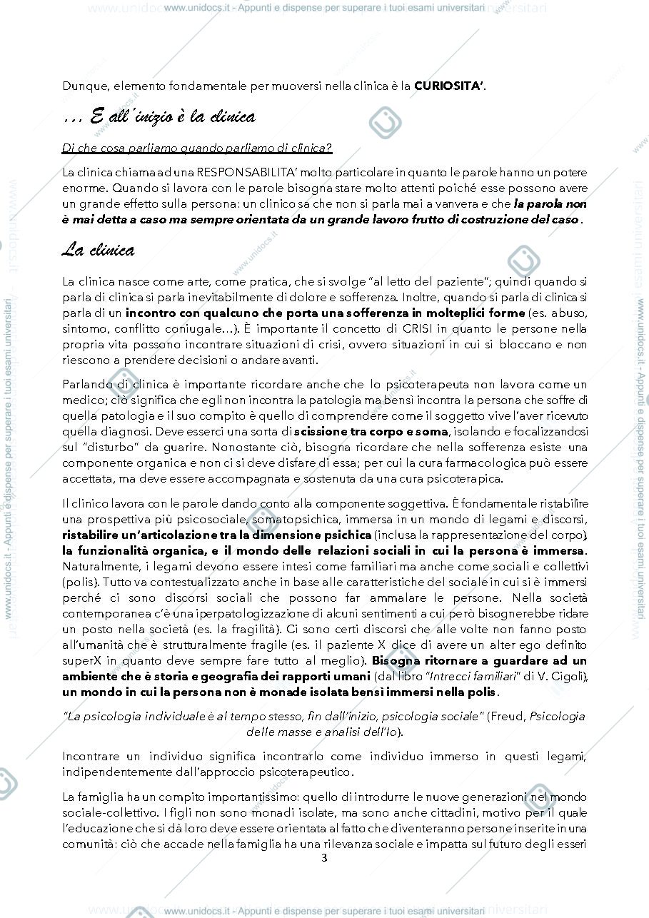 Anteprima pagina 3 — PSICOLOGIA CLINICA DEI LEGAMI FAMILIARI