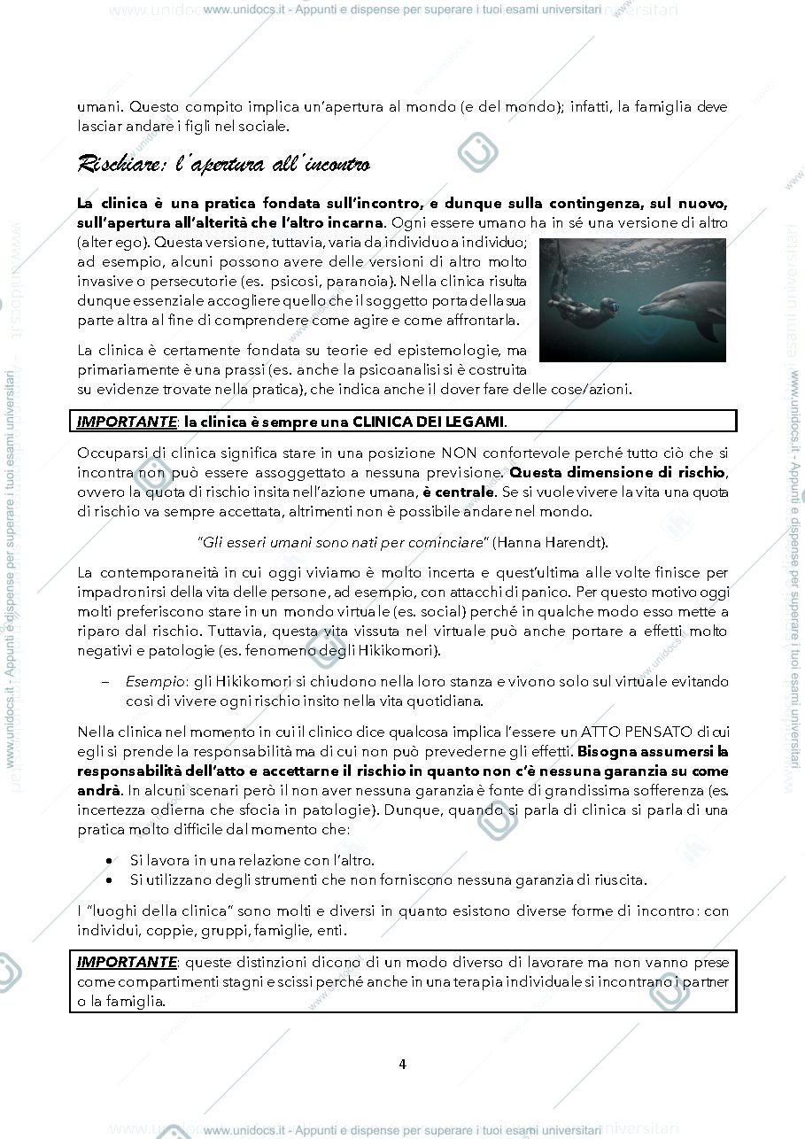 Anteprima pagina 4 — PSICOLOGIA CLINICA DEI LEGAMI FAMILIARI