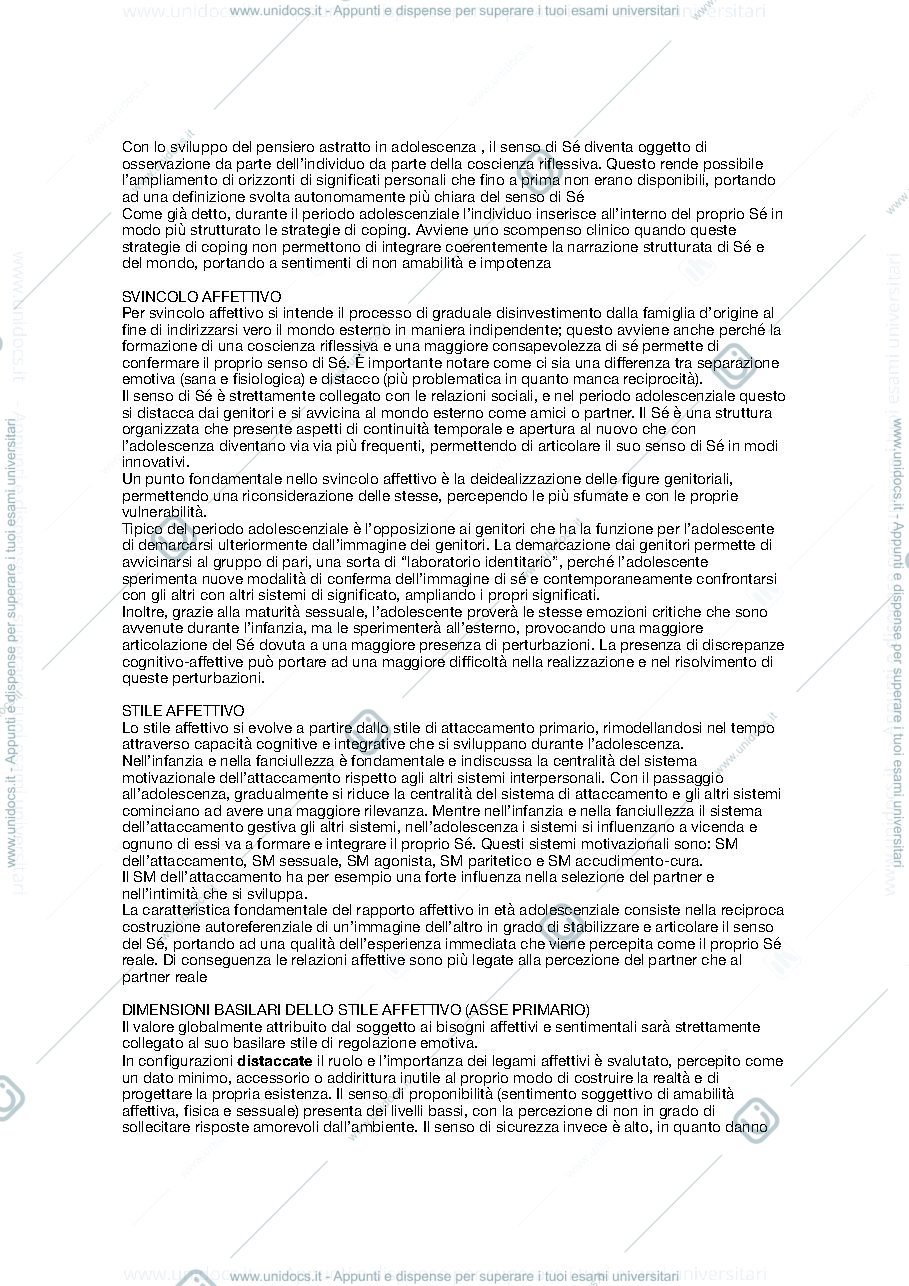 Anteprima pagina 2 — Appunti psicologia clinica dell’età evolutiva
