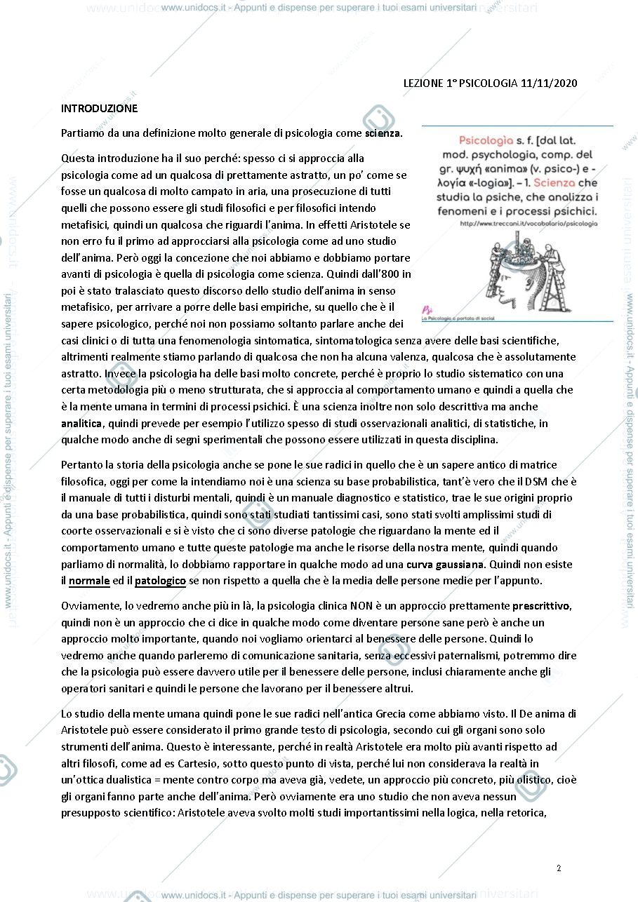 Anteprima pagina 2 — Dispensa di psicopatologia e psicologia clinica