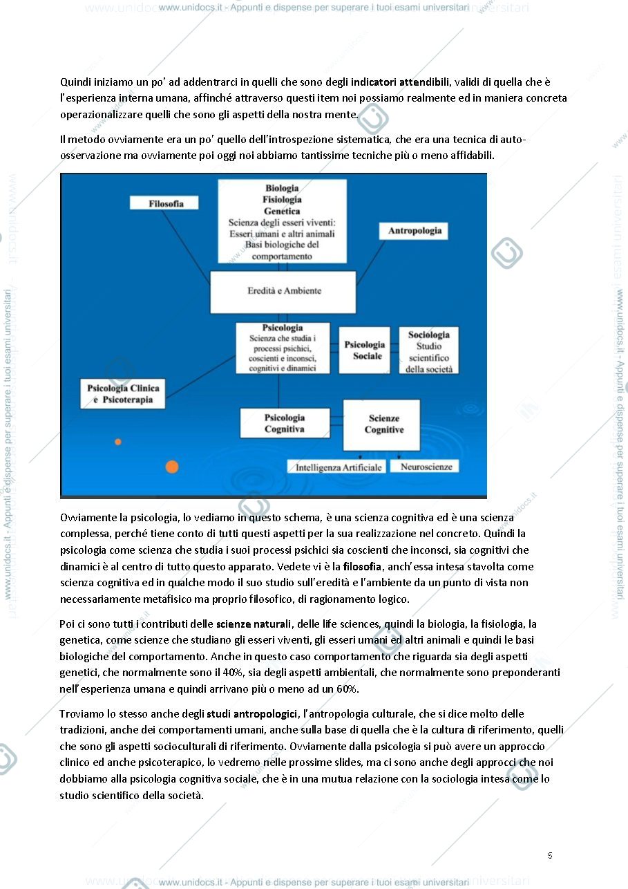 Anteprima pagina 5 — Dispensa di psicopatologia e psicologia clinica