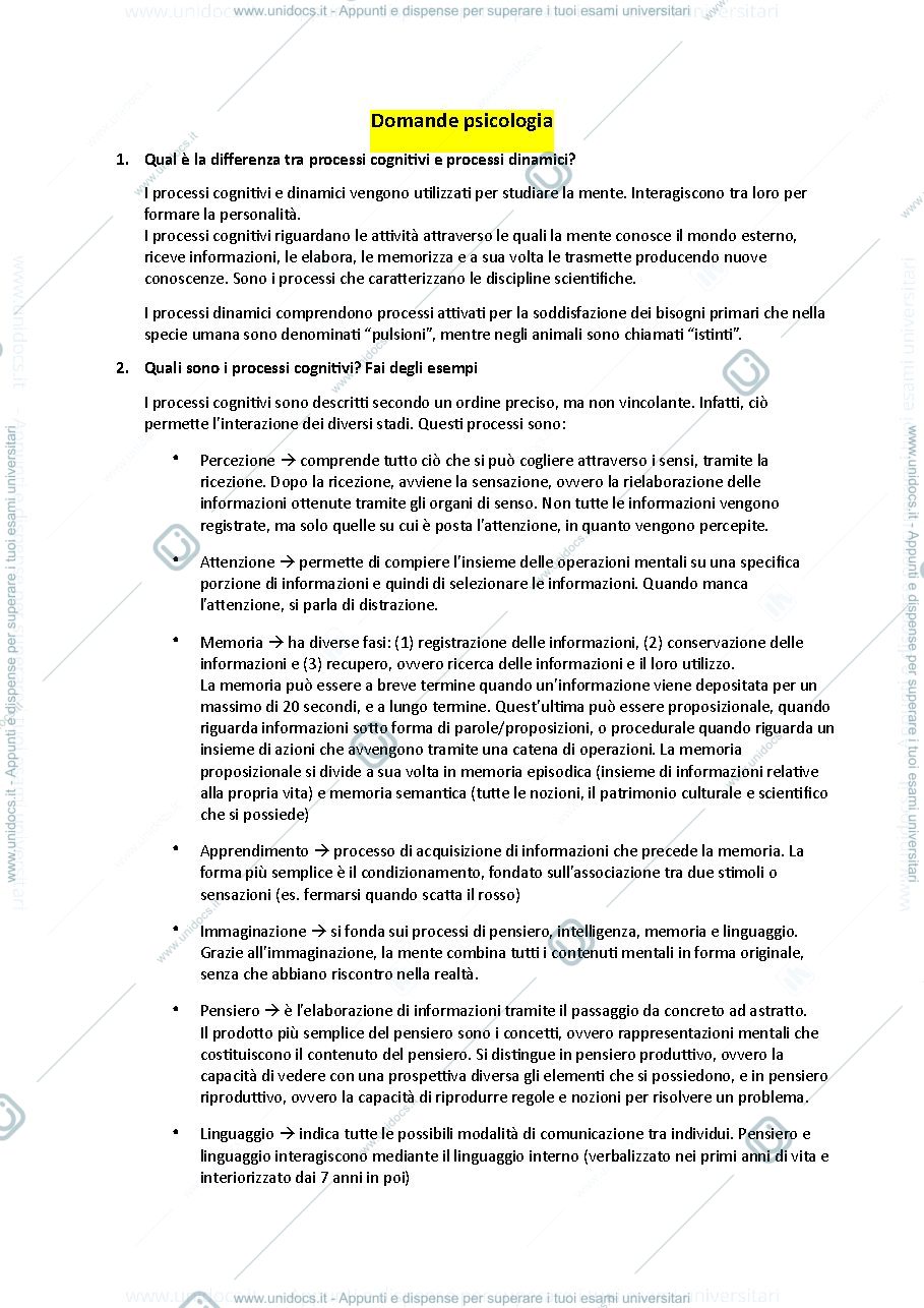 Anteprima pagina 1 — domande psicologia 
