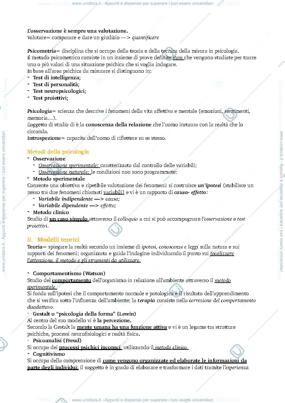 Anteprima pagina 2 — Correnti di pensiero e processi cognitivi 