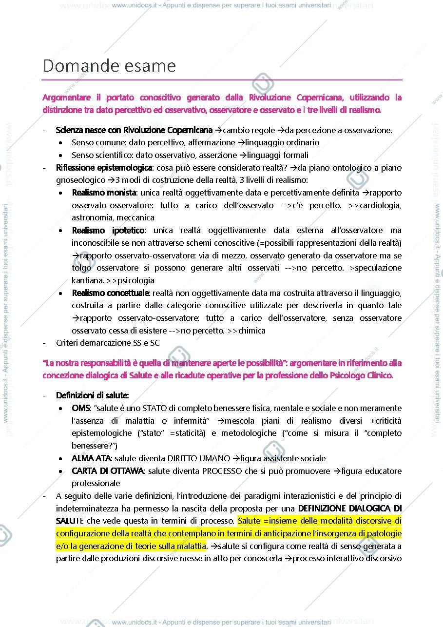 Anteprima pagina 1 — domande clinica 