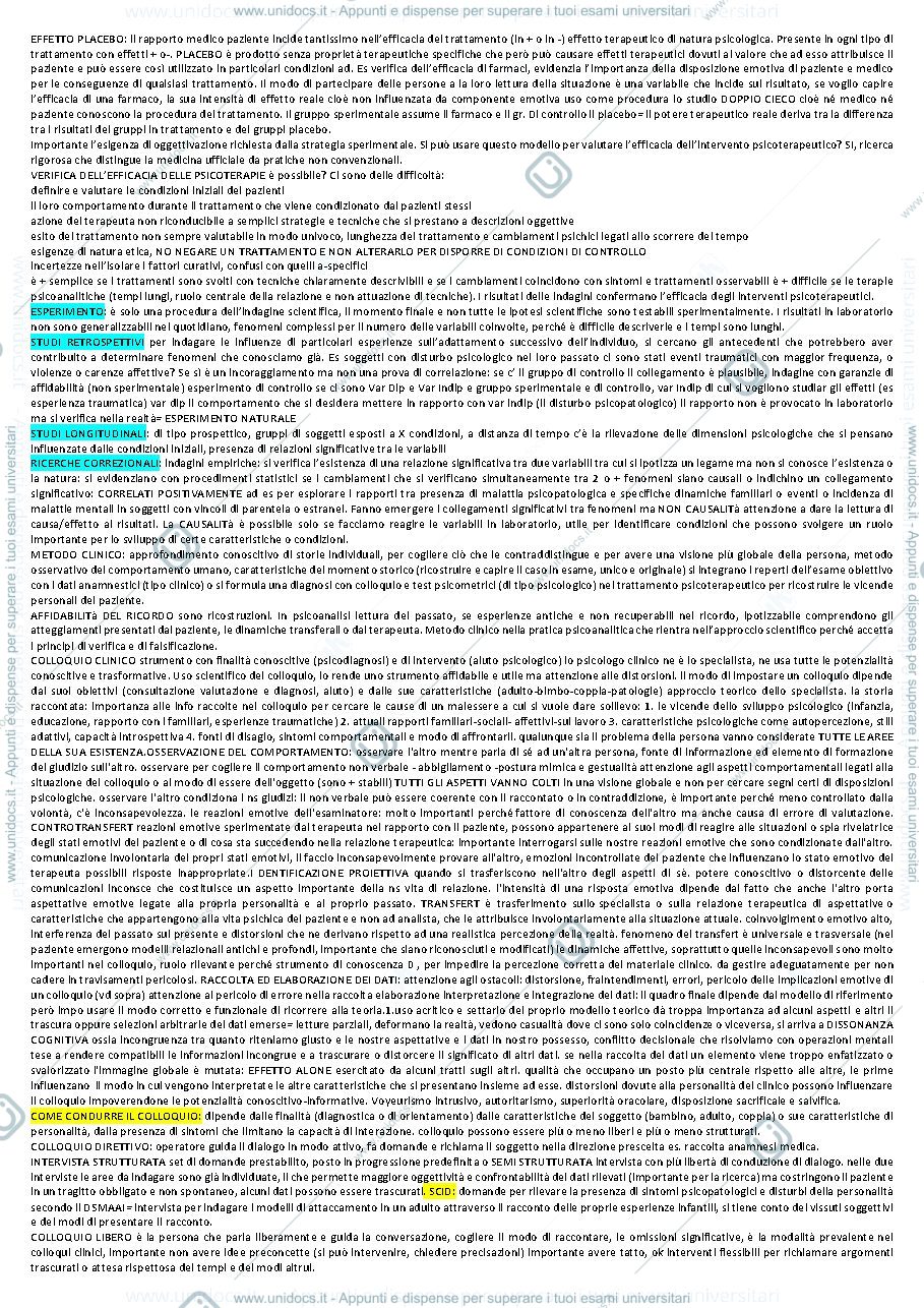 Anteprima pagina 3 — appunti di psicologia clinica