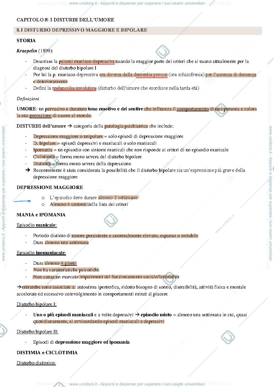 Anteprima pagina 1 — Riassunto Kaplan