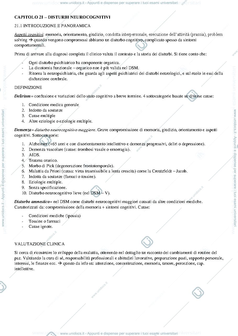 Anteprima pagina 1 — RIASSUNTO KAPLAN