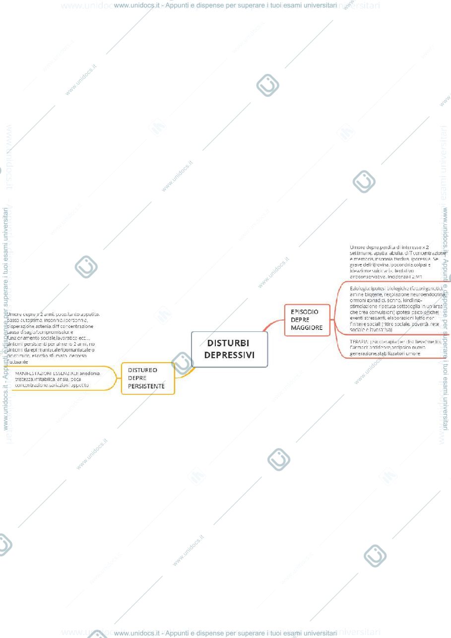 Anteprima pagina 1 — Mappe riassuntive elementi di psichiatria 