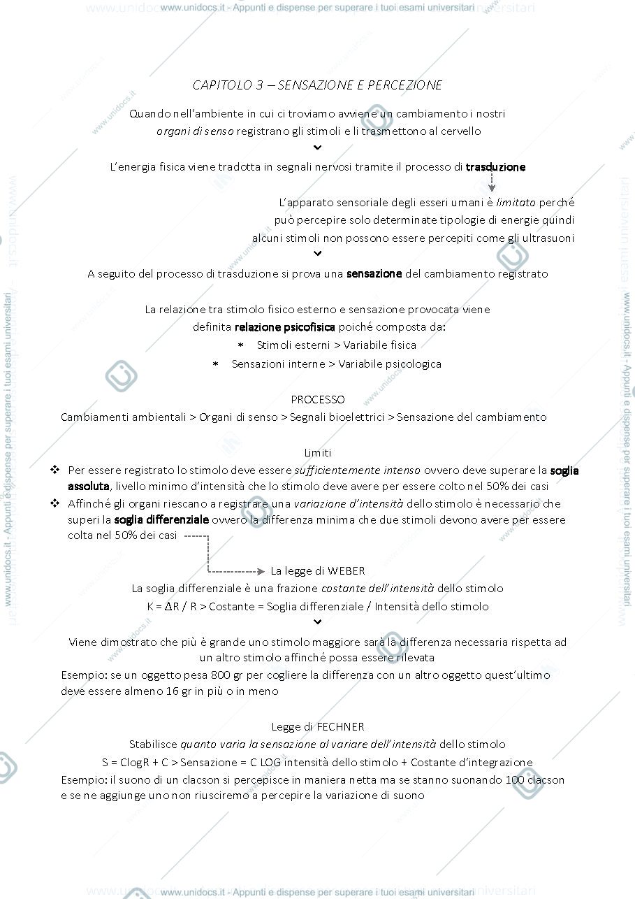 Anteprima pagina 1 — APPUNTI PSICOLOGIA