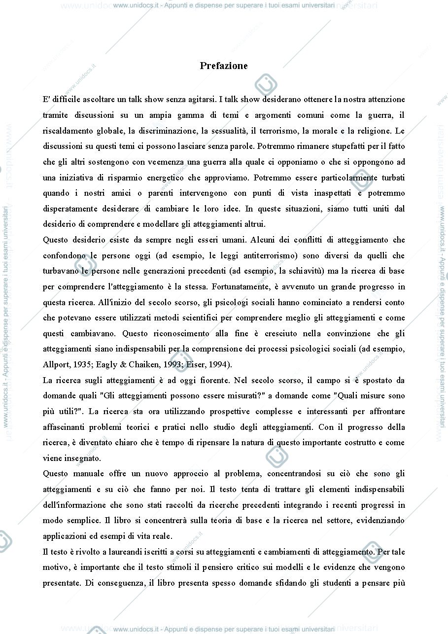 Anteprima pagina 4 — Traduzione "The psychology of attitudes and attitude Change"