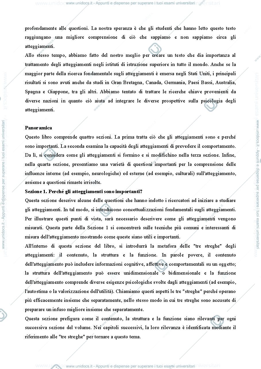 Anteprima pagina 5 — Traduzione "The psychology of attitudes and attitude Change"