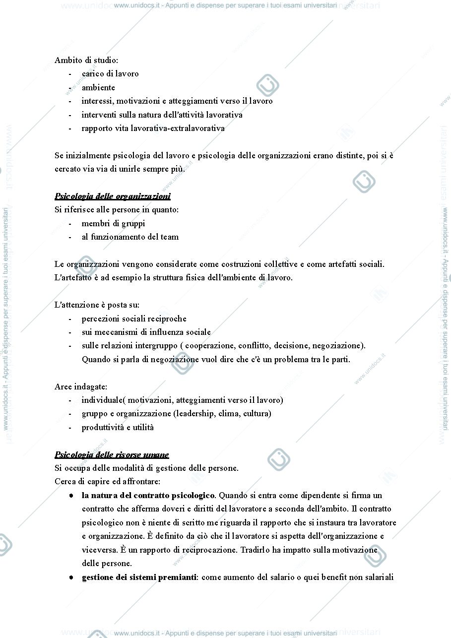 Anteprima pagina 2 — Introduzione alla psicologia del lavoro e delle organizzazioni