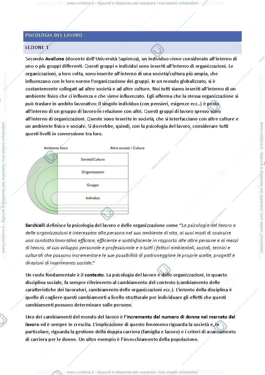 Anteprima pagina 1 — Riassunto libro gestire lo stress 