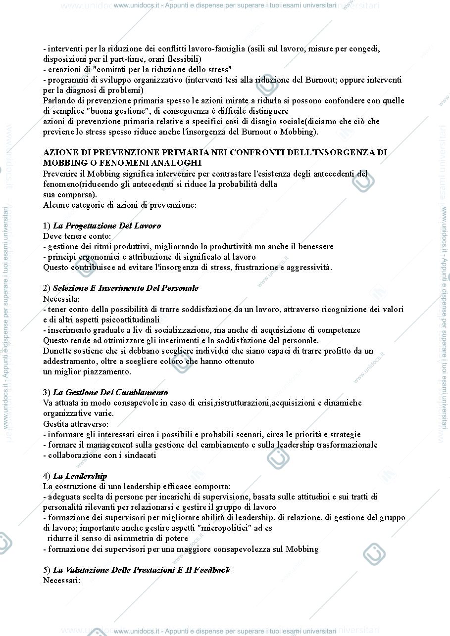 Anteprima pagina 2 — Riassunto "Rischio stress lavoro-correlato" cap.4