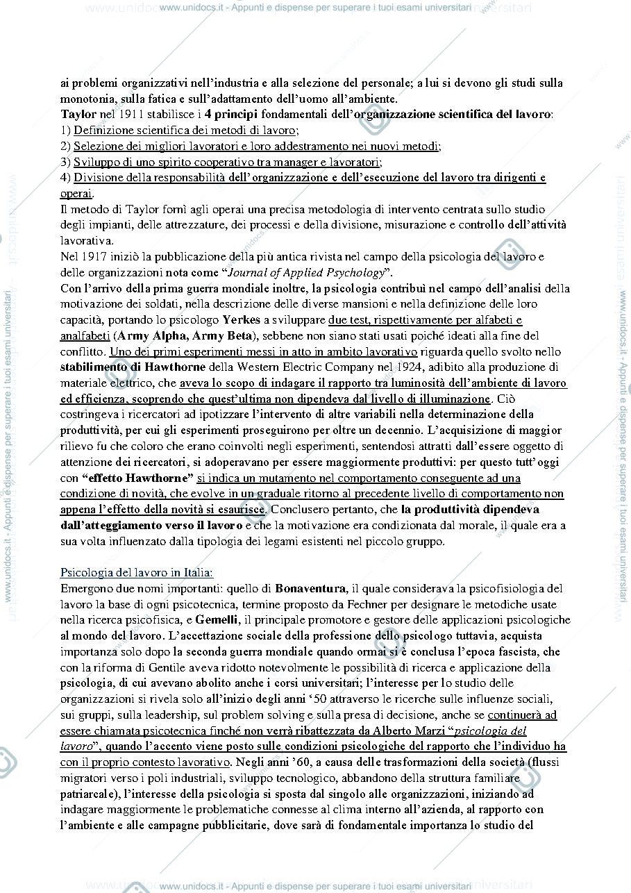 Anteprima pagina 3 — Riassunto Avallone "Psicologia del lavoro e delle organizzazioni"