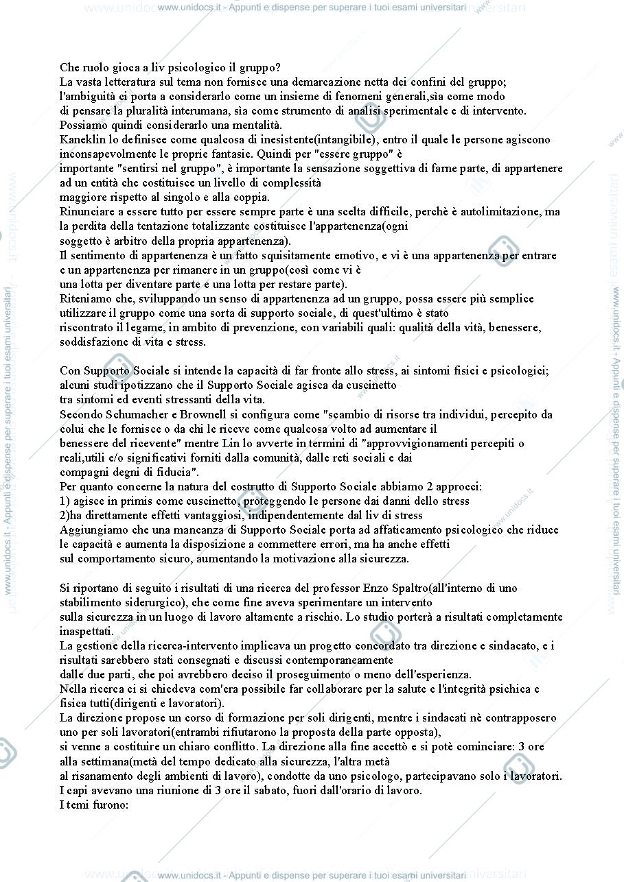 Anteprima pagina 2 — Riassunto "Rischio stress lavoro-correlato" cap.5