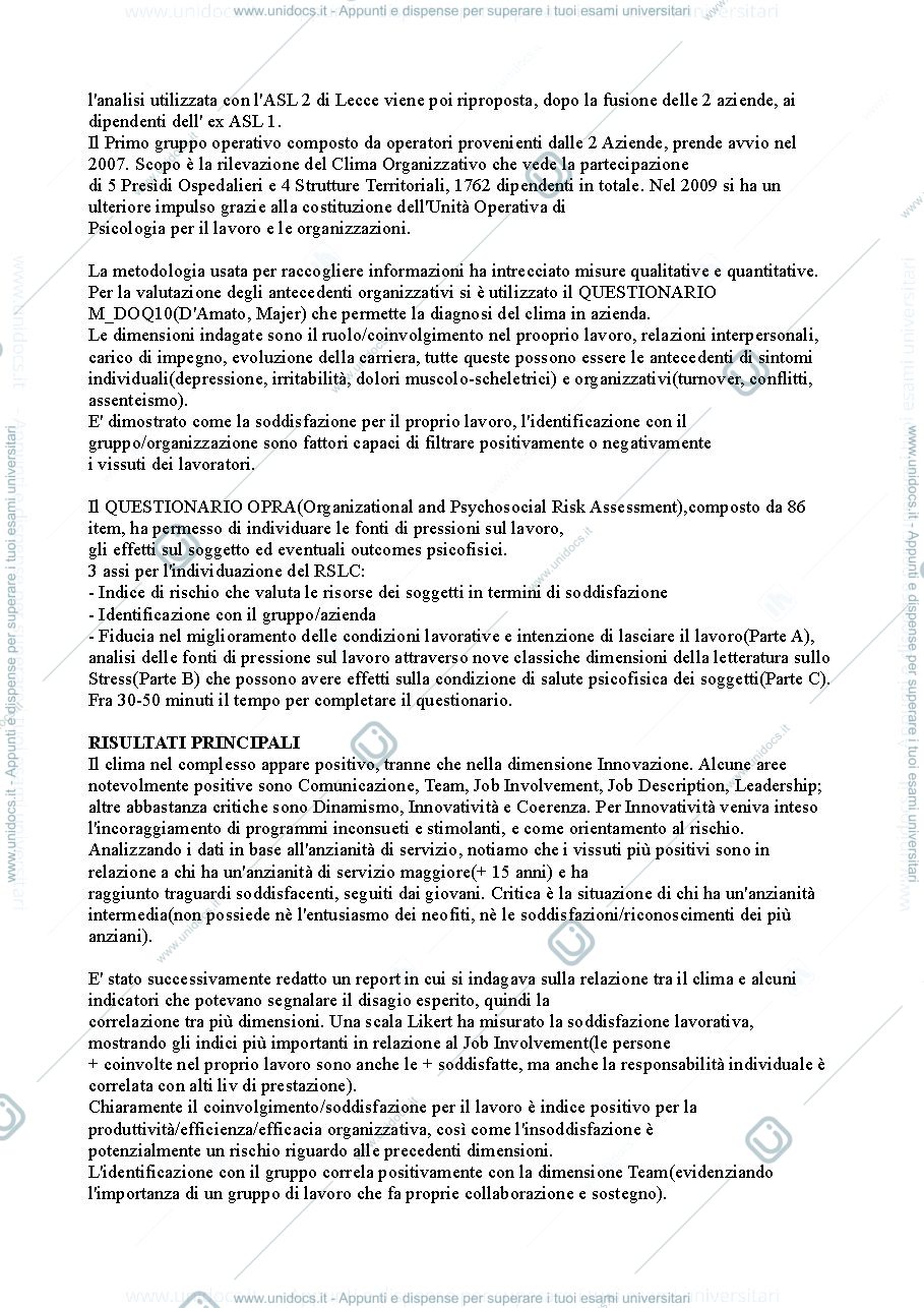 Anteprima pagina 2 — Riassunto "Rischio stress lavoro-correlato" cap.10