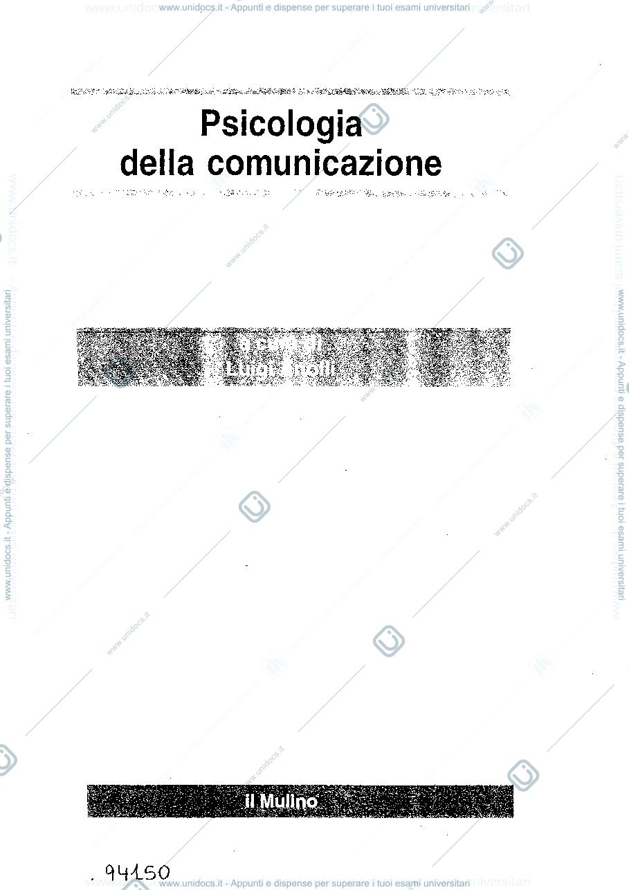 Anteprima pagina 1 — Anolli psicologia della comunicazione