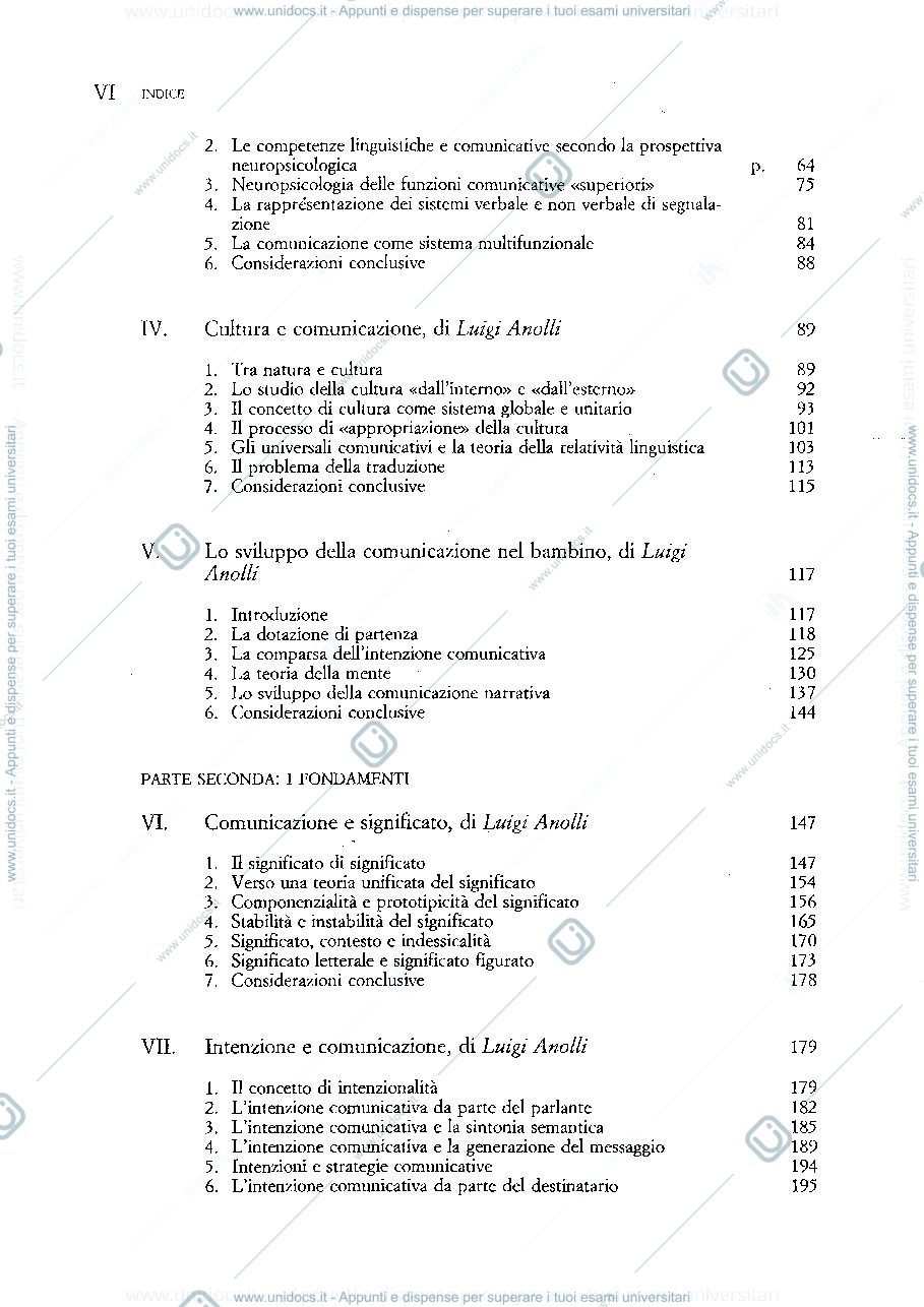 Anteprima pagina 4 — Anolli psicologia della comunicazione