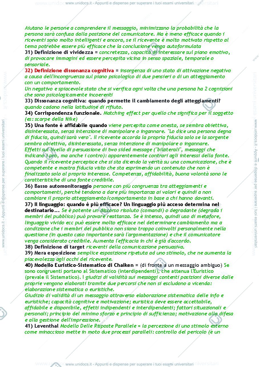 Anteprima pagina 3 — Domande esame Articolo per esame Psicologia dei Processi di Cambiamento (Psicologia della Comunicazione Persuasiva) 