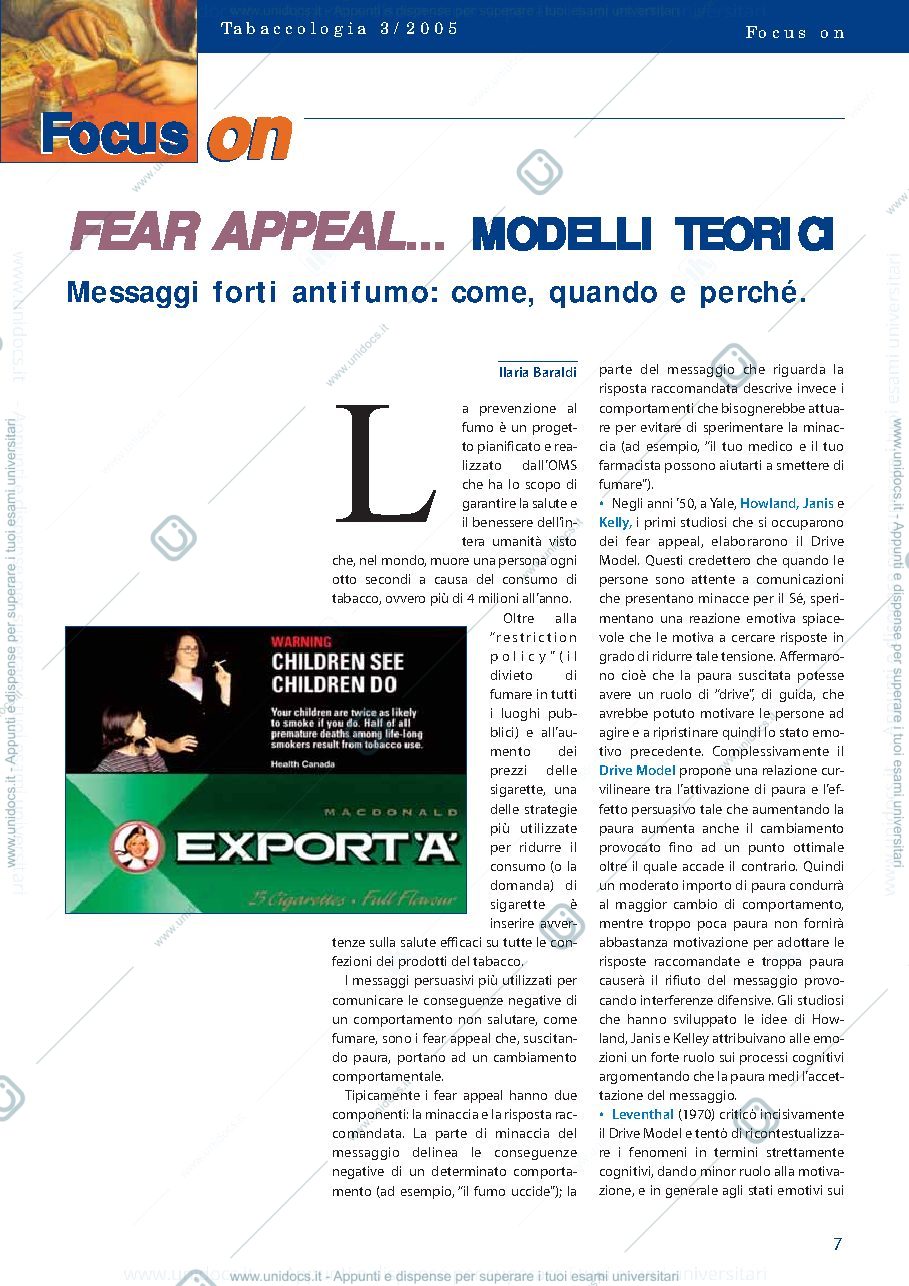 Anteprima pagina 1 — "Teorie della Persuasione" per esame Psicologia dei Processi di Cambiamento (Psicologia della Comunicazione Persuasiva) 