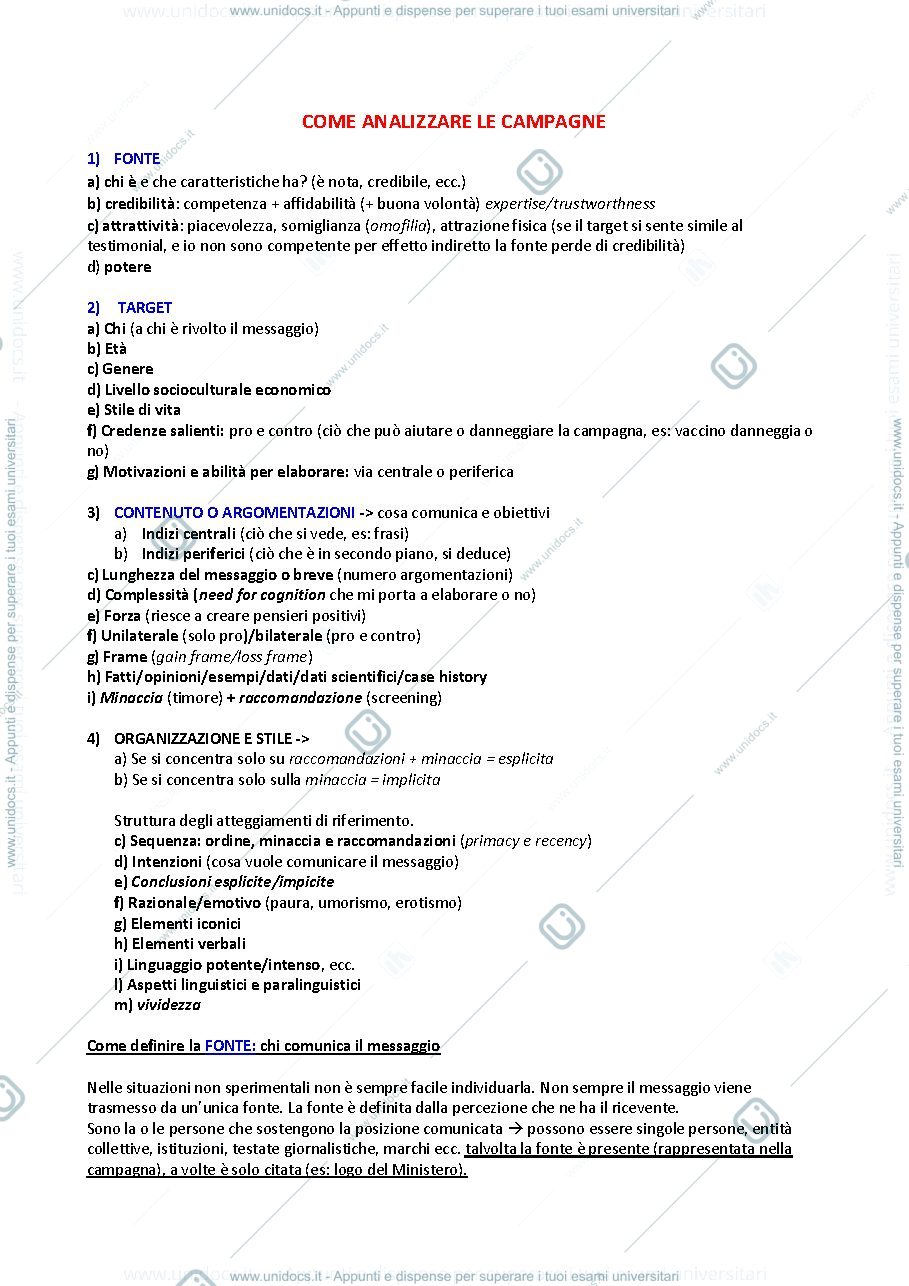 Anteprima pagina 1 — Analisi campagne (vignette) Persuasione