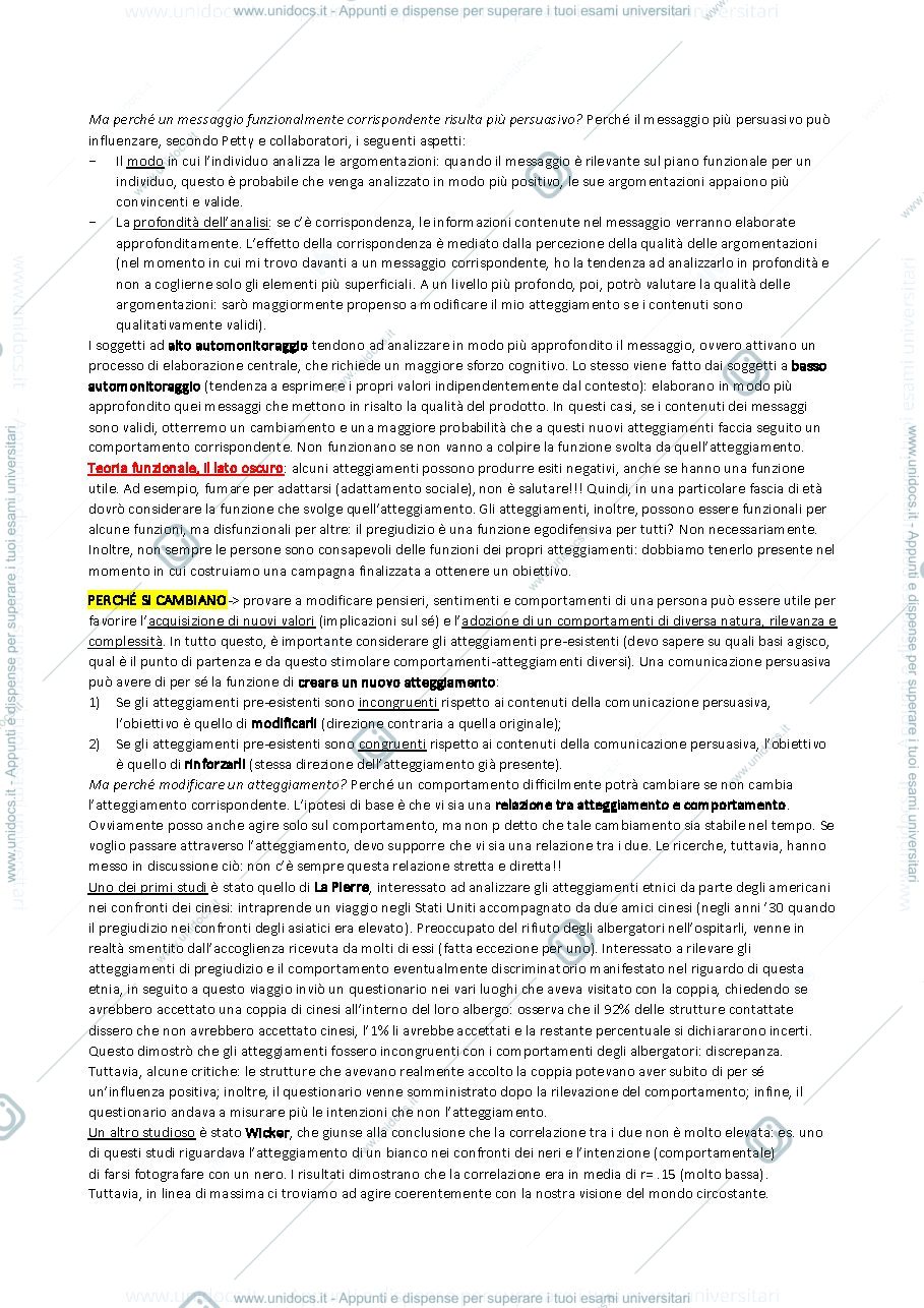 Anteprima pagina 4 — Sbobinature esame "Psicologia della Comunicazione Persuasiva"